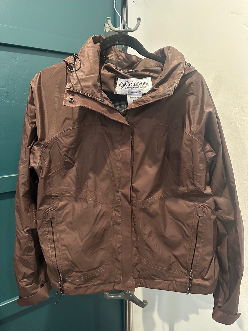 Columbia Titanium Hooded Jacket - Brown